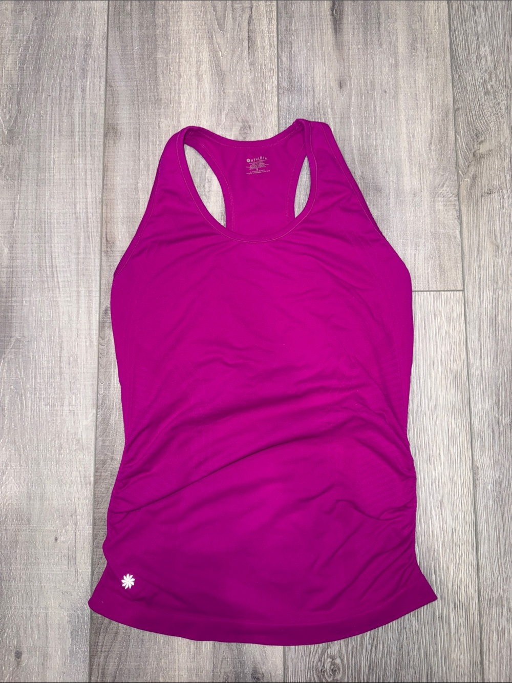 Magenta Athleta Racerback Performance Tank Top - Picture 2 of 9